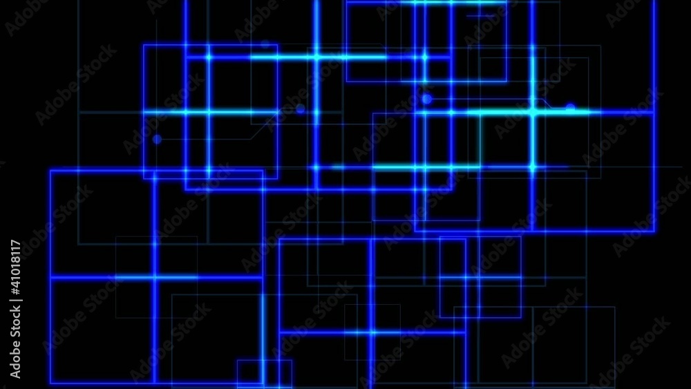 Blue, moving Grid