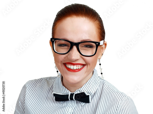 portrait of young business woman or teacher