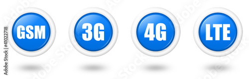 Telecommunication vector icon set