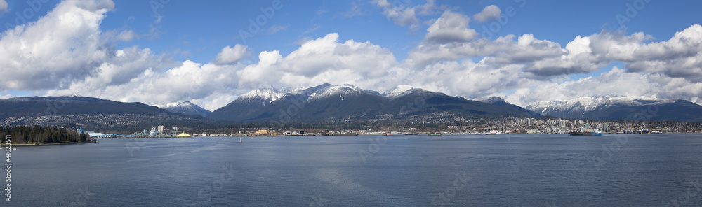 City of North Vancouver panorama from Burrard Inlet City of North Vancouver panorama from Burrard Inlet