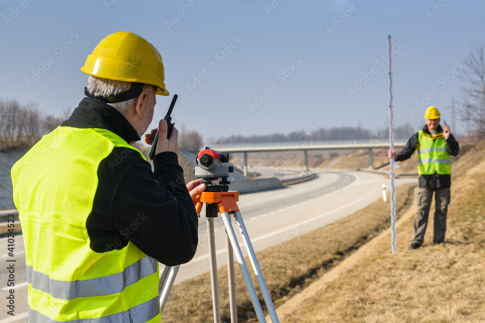 Geodesist measure land speak transmitter Geodesist measure land speak transmitter