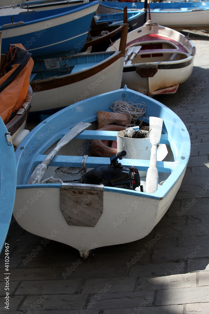 The Fishing Boats in Cinque Terre Italy