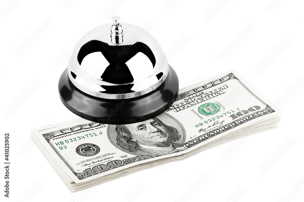 Service Bell with money