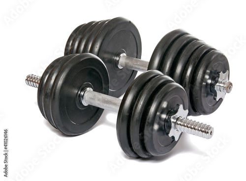 Heavy dumbbell. Weight of 20 pounds. Isolation.