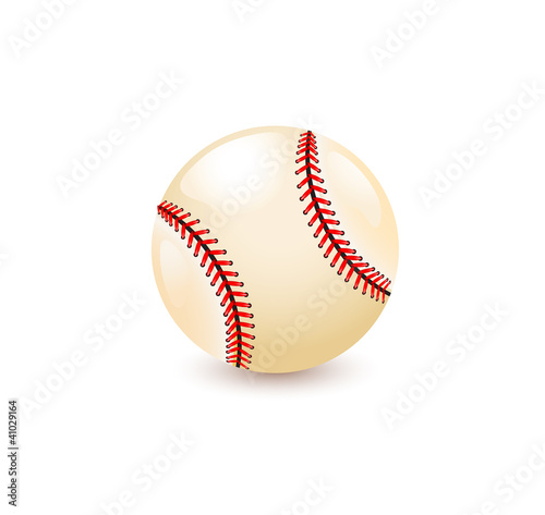 Baseball ball isolated on white background