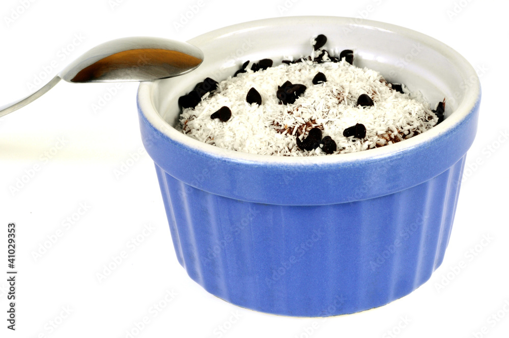Crème noix de coco et chocolat Crème noix de coco et chocolat