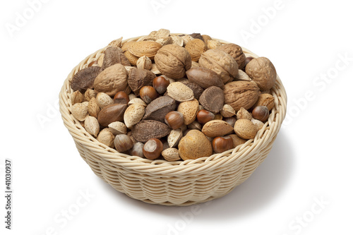 Basket with mixed nuts © Picture Partners