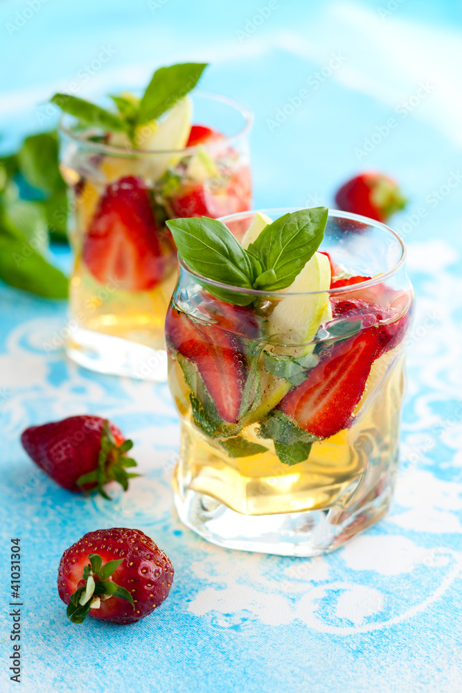 Strawberry Basil Sangria Strawberry Basil Sangria