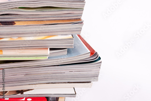 stack of magazines