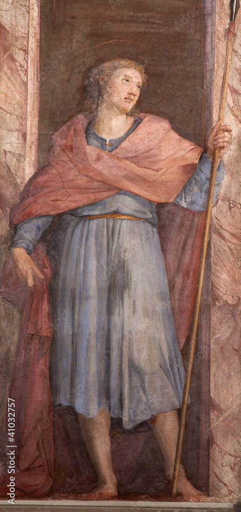 Rome - apostle fresco from Santa Prassede basilica
