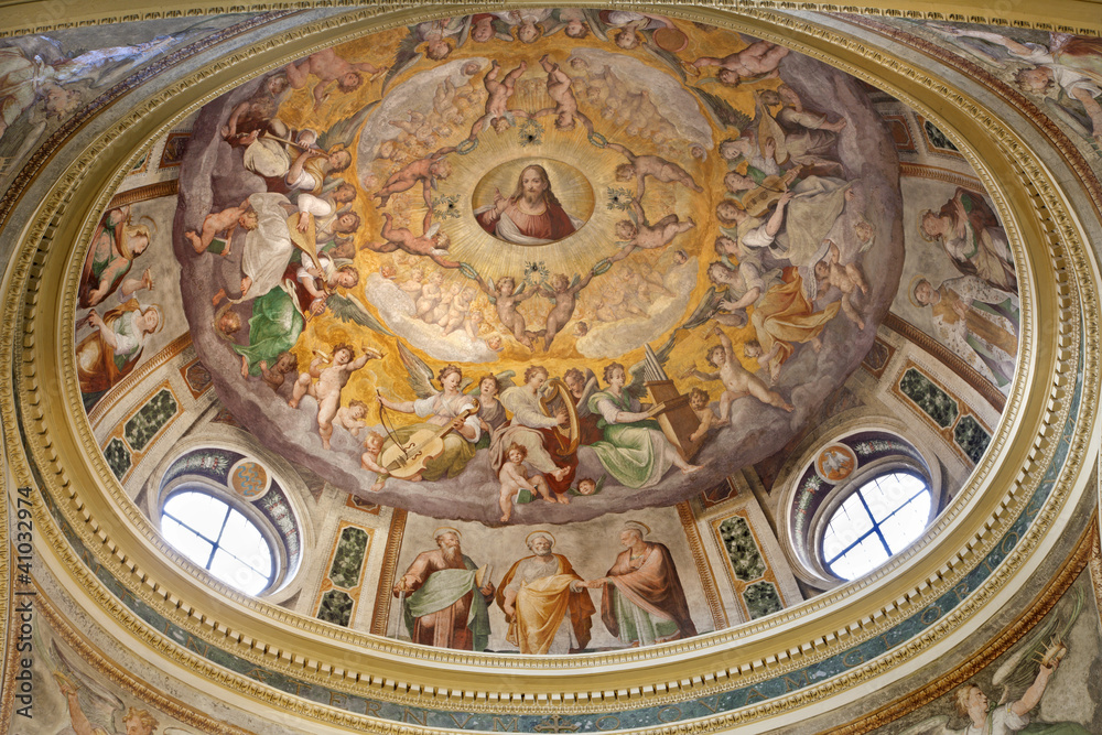 Rome - cupola from Santa Prassede chuch