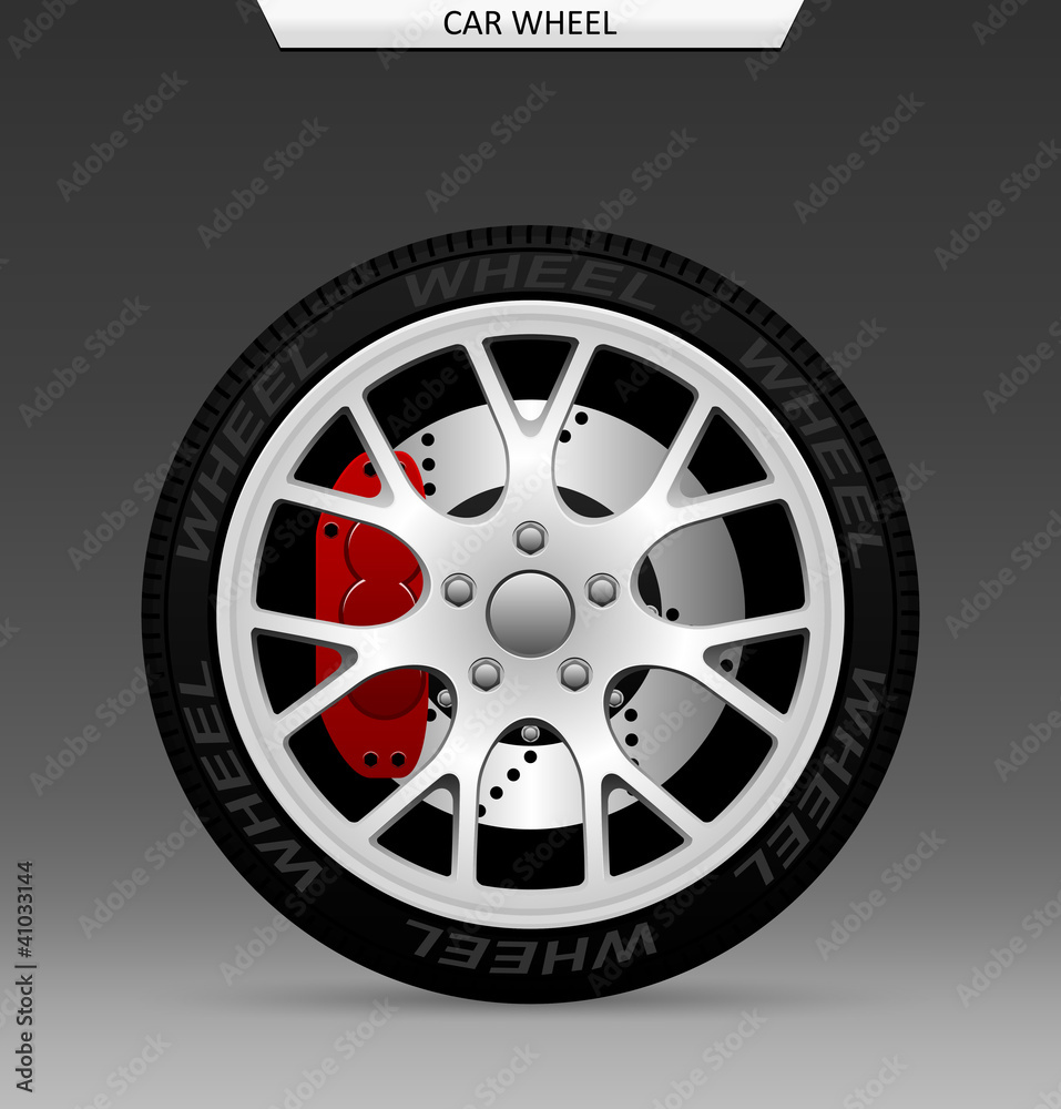 Obraz premium Car wheel