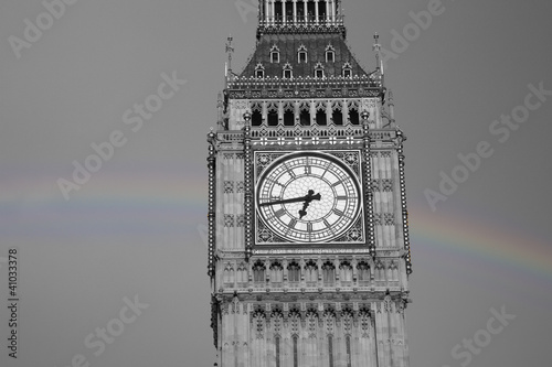 Big Ben with Rainbow