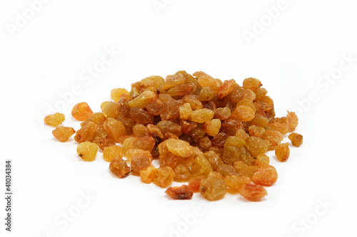 Raisins isolated on a white background