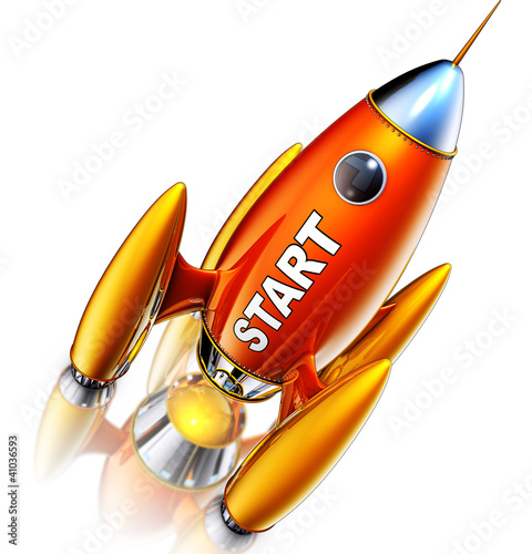 rakete start