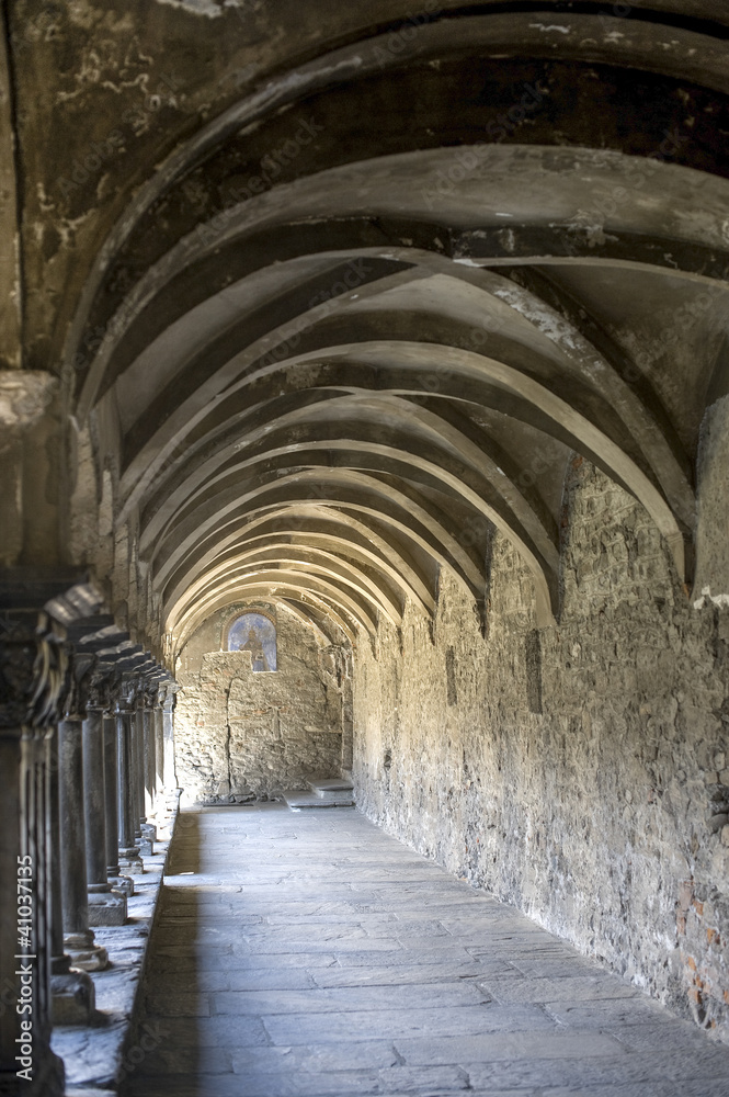 Fototapeta premium Aosta - Cloister of Sant'Orso