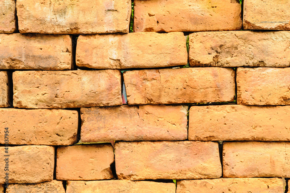 Obraz premium Brown brick wall