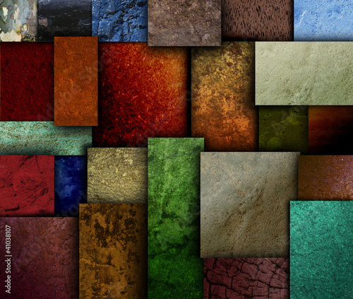 Earth Tone Texture Square Patterns