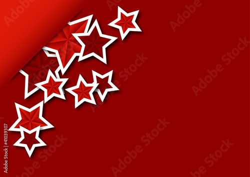 Greeting card with the stars