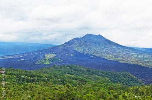 Landscape of Batur volcano on Bali island, Indonesia