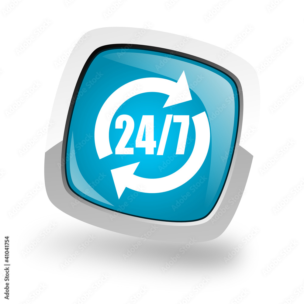 24/7 service icon 24/7 service icon