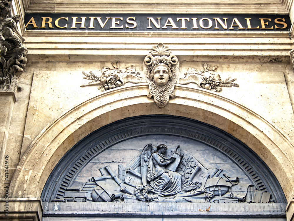 Eingang zum Nationalarchiv, Paris