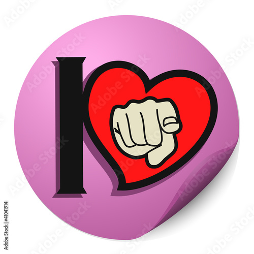 Love sticker design
