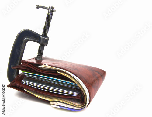 wallet trapped in G clamp