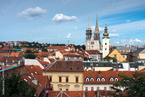 Wallpaper Mural Zagreb_Croatia_view from upper town Torontodigital.ca