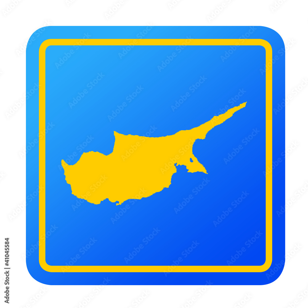 Obraz premium Cyprus European button
