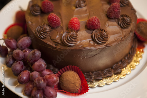 Quadro em tela Chocolate cake