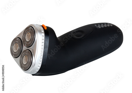 electric shaver. Isolated over white