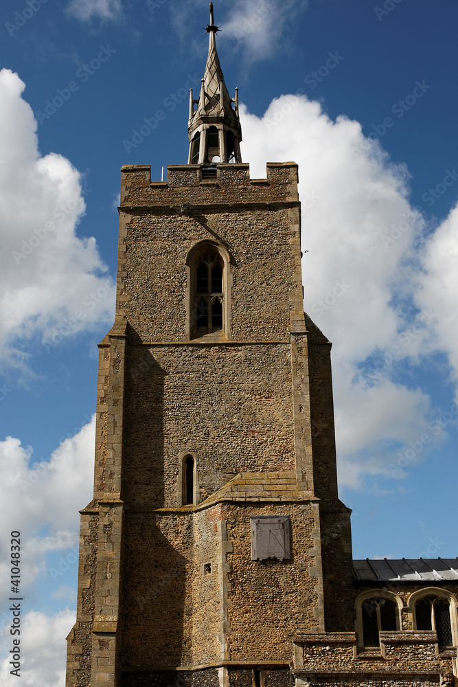 Church Tower with Sundial