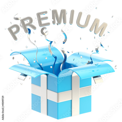 Word "premium" inside a gif...