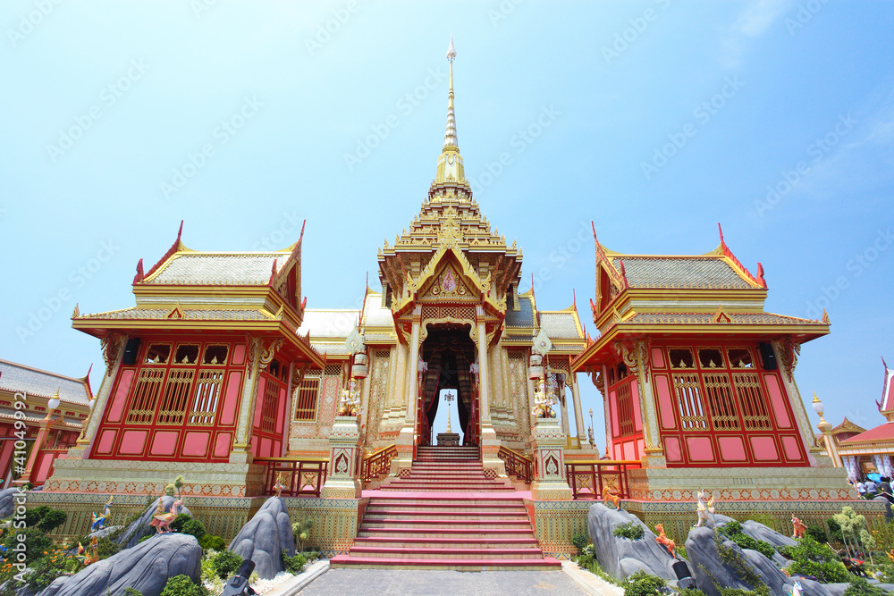 The royal cremation place of Royal bejaratana, Thailand.