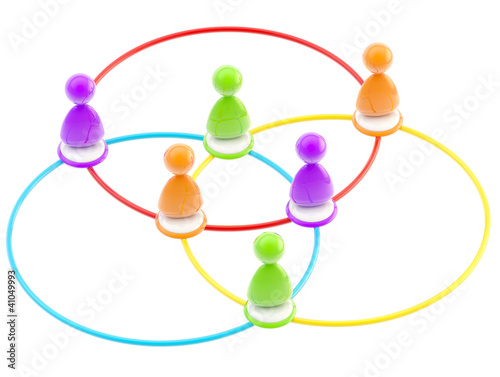 Social network symbol as li...