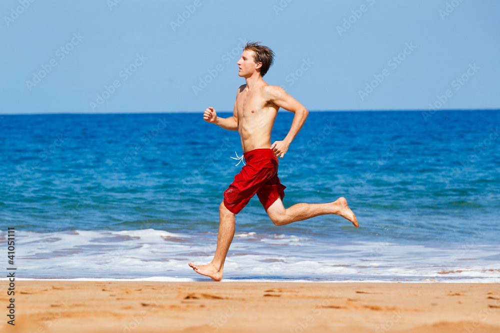Runner on Beach Runner on Beach