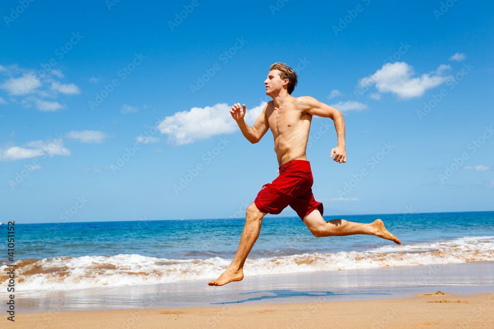 Runner on Beach Runner on Beach