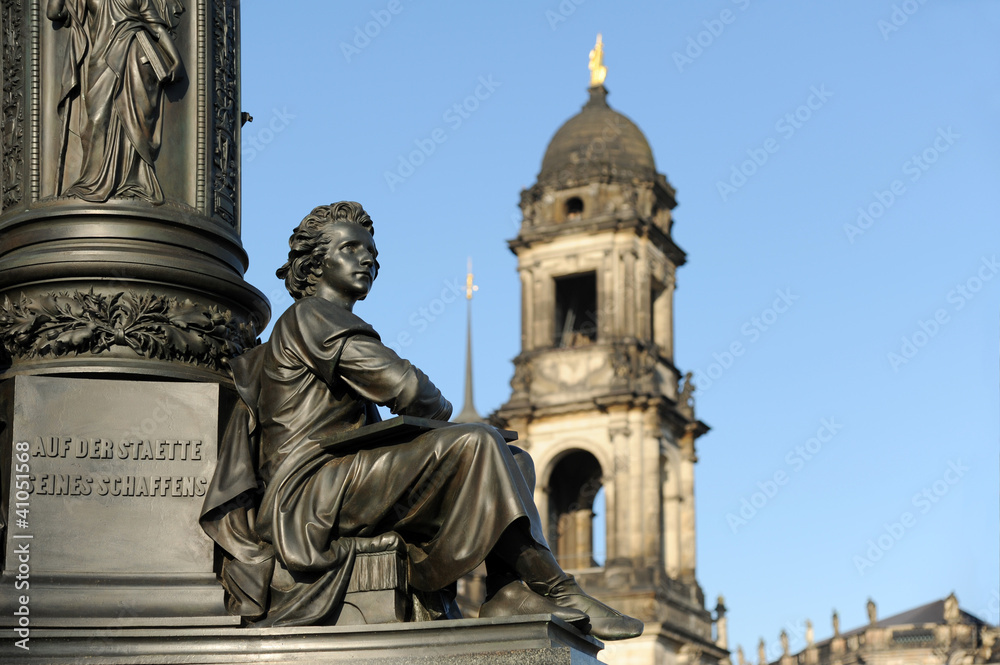 Dresden Denkmal Ernst Rietschel Detail
