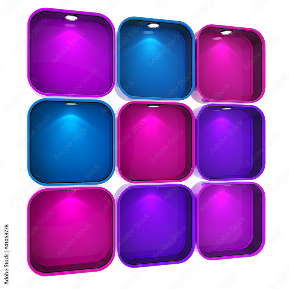 Shop window copyspace showcase isolated Shop window copyspace showcase isolated