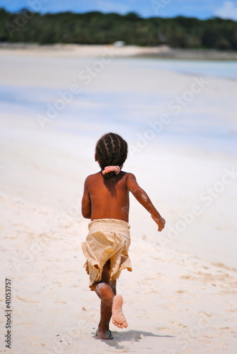 Child running on the beach - Africa - Madagascar - Nosy Be