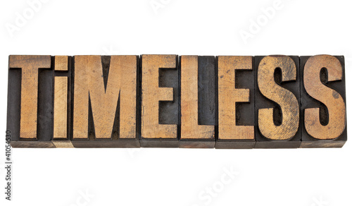 фотографія timeless in letterpress wood type