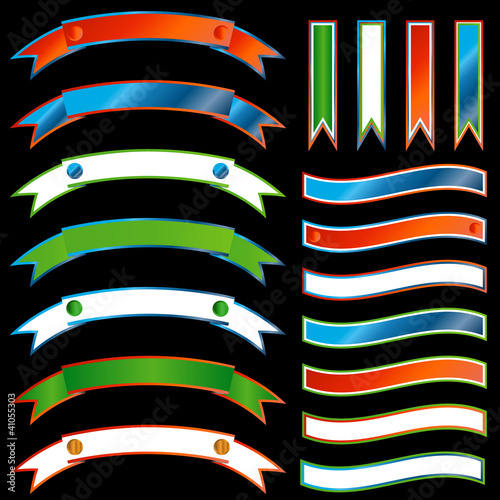 Set of ribbons