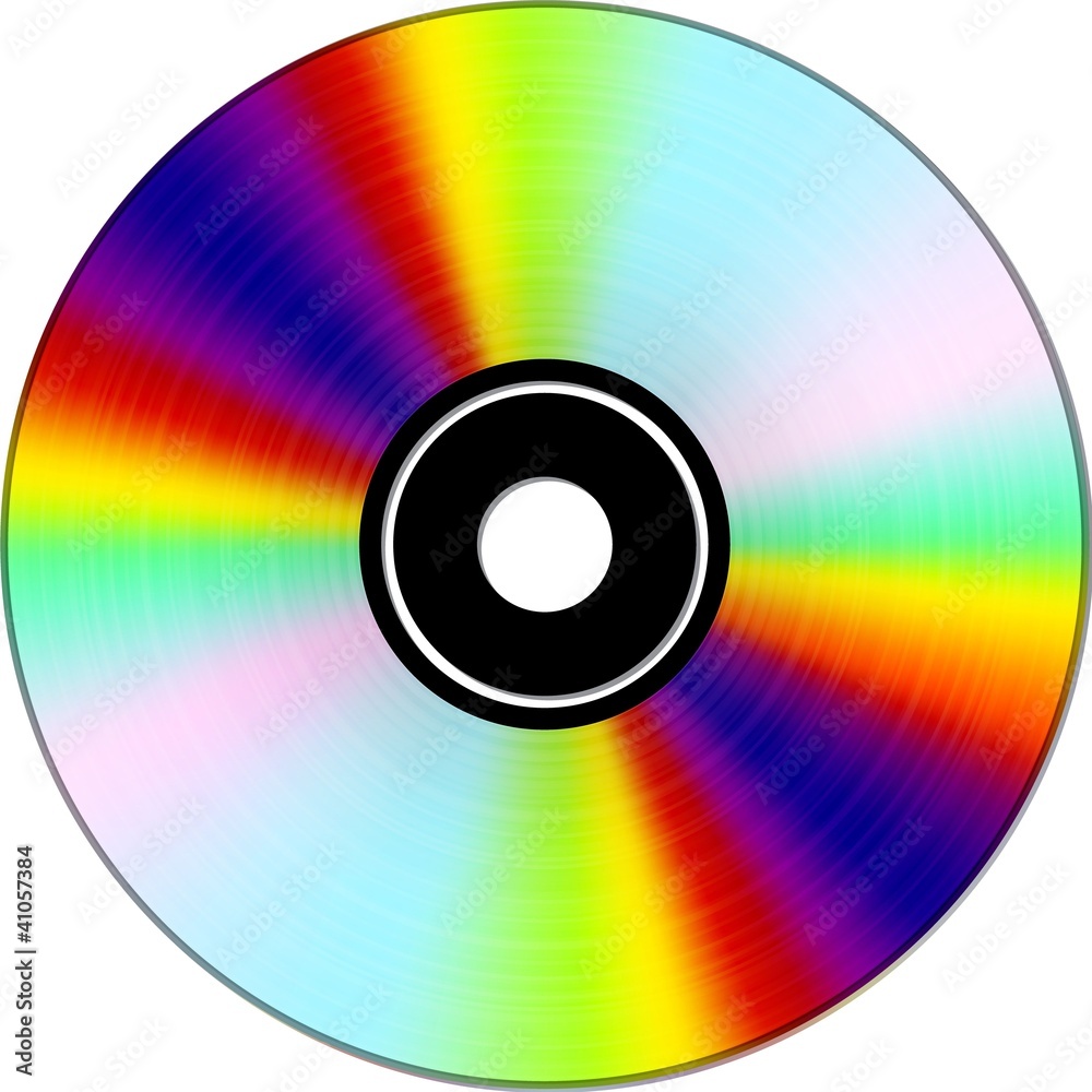 Isolated vector compact disc with recorded tracks Isolated vector compact disc with recorded tracks