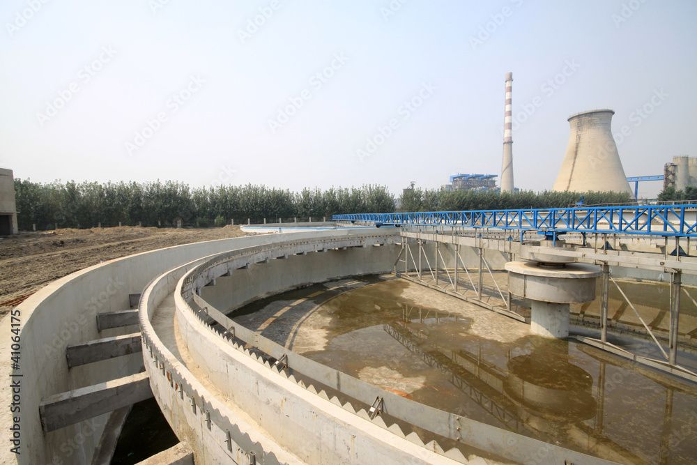 Obraz premium sewage treatment works building facilities