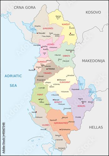 Albanien Administrativ