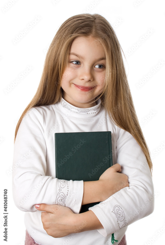 Little girl holding book Little girl holding book