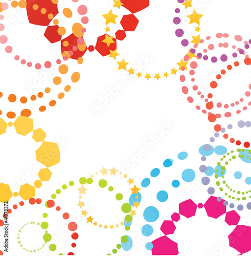 Colorful retro vector background