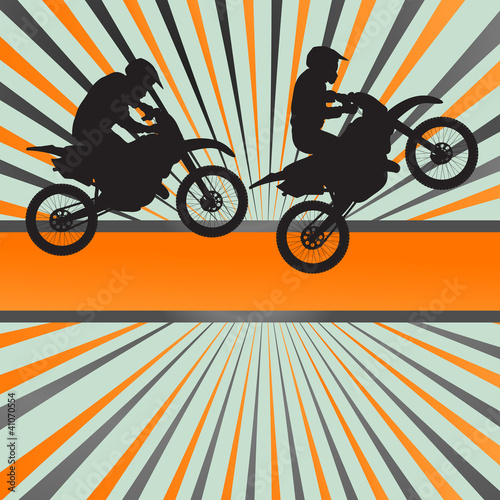 Motorcycle burst vector background