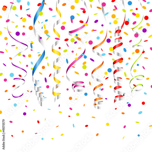 7 Streamers & Confetti Silver/Colors